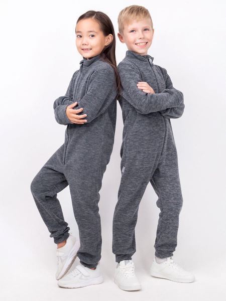 Детский флисовый комбинезон Happy Fox зимний демисезонный для девочки ...