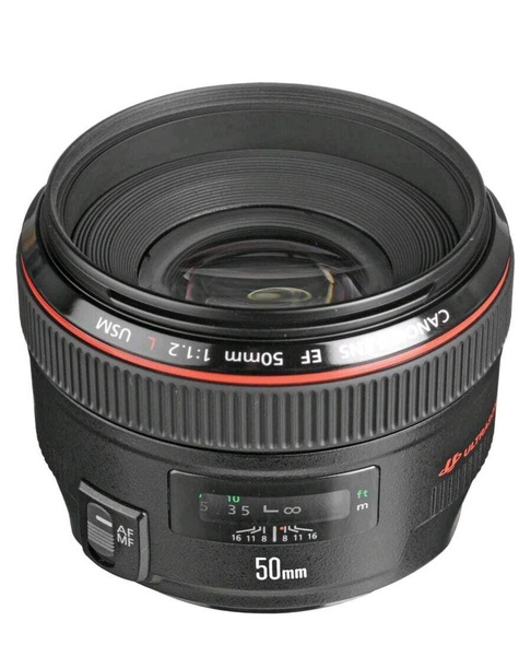 Объектив Canon 50mm f/1.2L USM - купить по выгодной цене в интернет ...