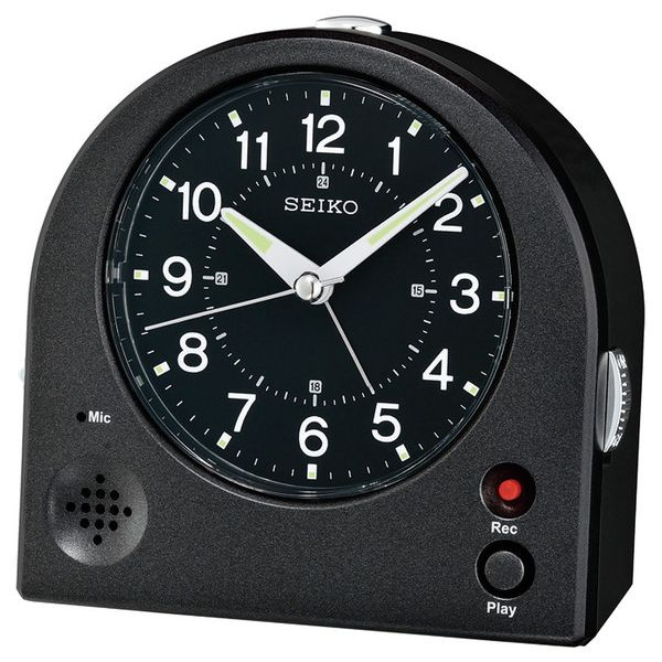 Настольные часы Кварцевые Seiko, черный купить по выгодной цене в ...