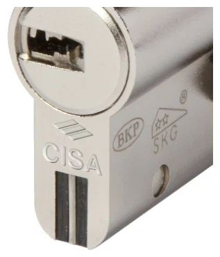 Двойной фрикционный цилиндр AP4 S CISA OP 3S2.18.12 C5 (40х40) никель ...