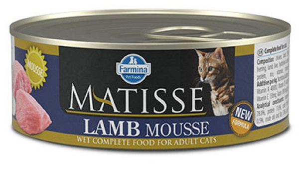 Консервы/влажный корм Farmina Matisse Cat Mousse Lamb Фармина Матисс ...