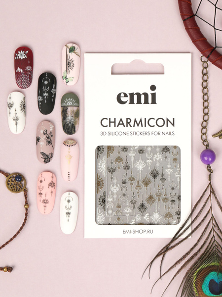 EMI Наклейки для дизайна ногтей Charmicon 3D Silicone Stickers №223 ...