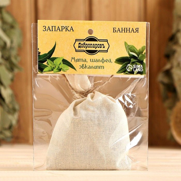 Добропаровъ, Запарка для бани натуральная "Мята, шалфей эвкалипт" 30 ...