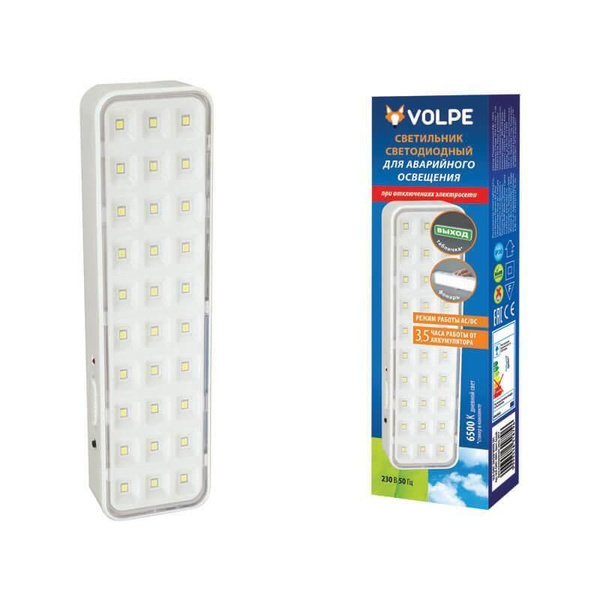 Настенно-потолочный светильник Volpe ULR-Q401 2W/DW White S01, LED ...