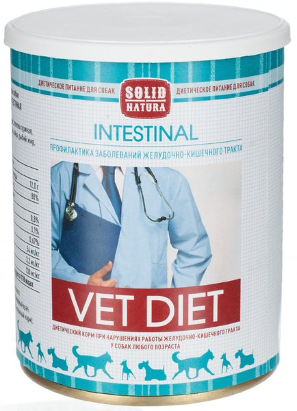 Вопросы и ответы о Корм Solid Natura Vet Diet Intestinal (консерв.) для ...