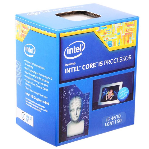 Процессор Intel Core i5 4-го поколения, BOX (с кулером), 4 яд., 3.4 ГГц ...