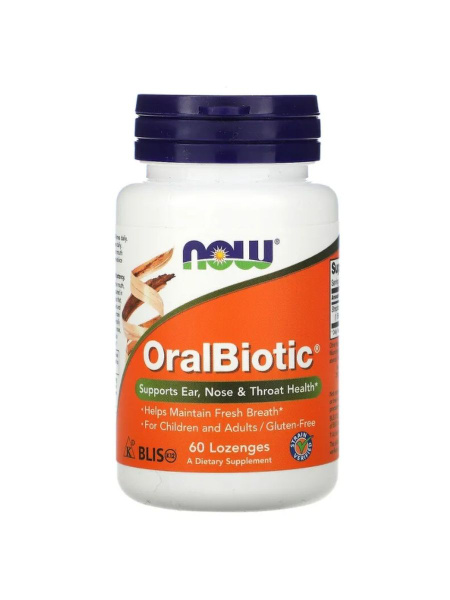 Now Foods OralBiotic, Оральный Биотик - 60 леденцов - купить с ...