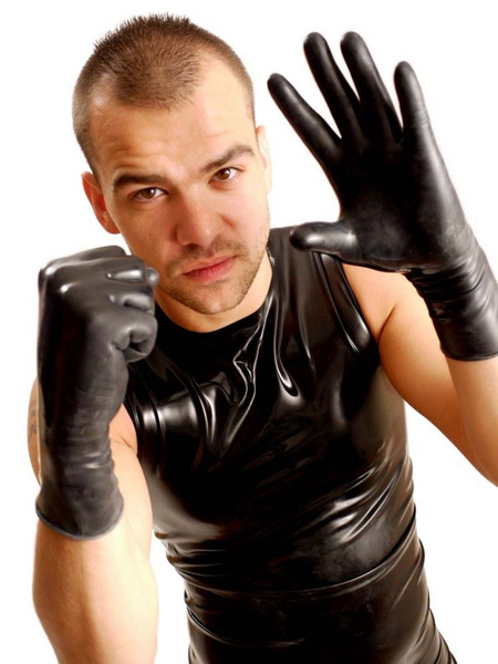Перчатки для фистинга M&K Wrist Rubber Gloves Black, многоразовые из ...