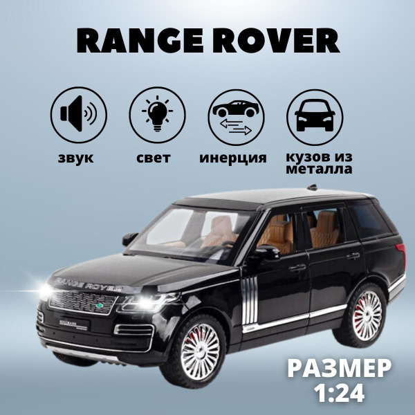 Машинка металлическая игрушка Range Rover для мальчика, Ренж Ровер ...