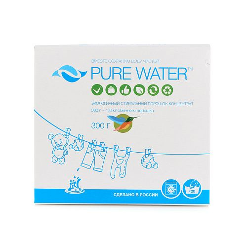 Pure Water Стиральный порошок, 300 г. - купить с доставкой по выгодным ...