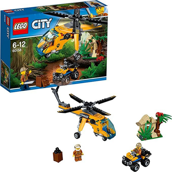 Lego city jungle explorers jungle cargo helicopter 60158 on sale