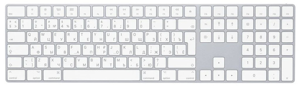 Ножничная клавиатура Apple Magic Keyboard with Numeric Keypad купить по  низкой цене: отзывы, фото, характеристики в интернет-магазине Ozon  (839115213)