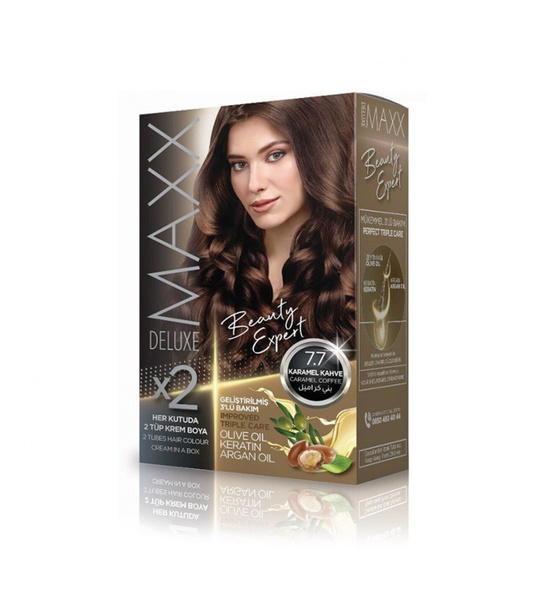 MAXX DELUXE Краска для волос, тон 7.7 "Темная карамель" - купить с ...