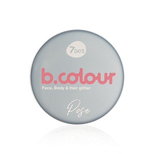 Гель - Глиттер для лица , тела и волос 7 days b.colour 01 , Pose , 25г ...