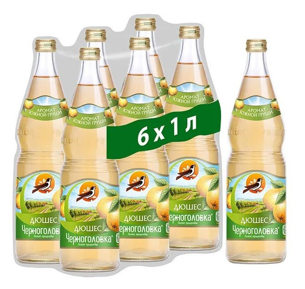 Лимонад Черноголовка Дюшес, 1л х 6 (стекло) - купить с доставкой по ...