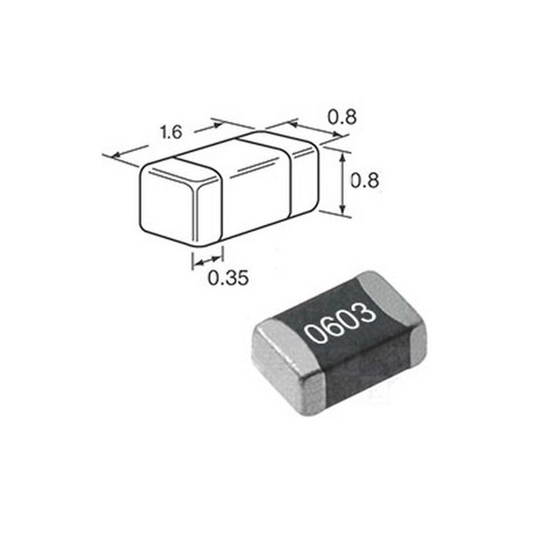 100шт. резистор SMD 0603 33ом, 5%, Viking - купить с доставкой по ...