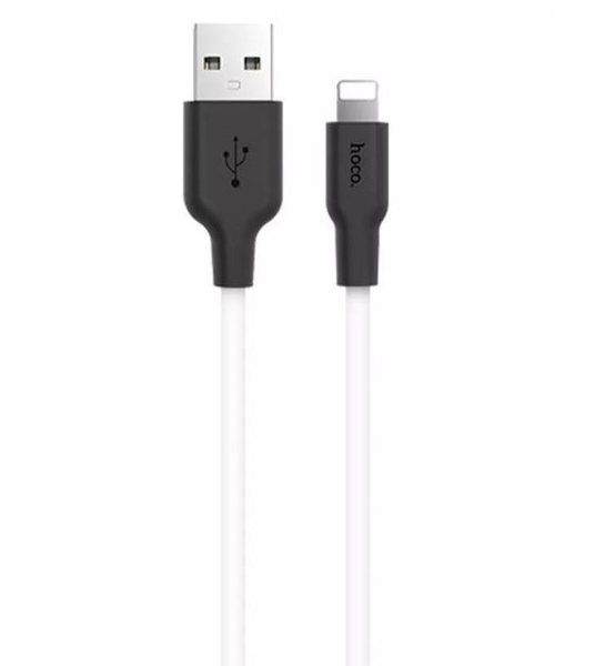 Кабель Apple Lightning hoco X21 Silicone plus Lightning - купить по ...