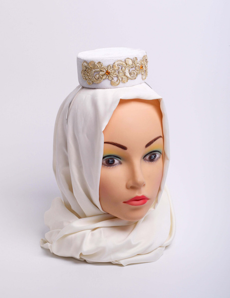 Тюбетейка женская (татарский калфак), диаметр 10 см - купить с ...