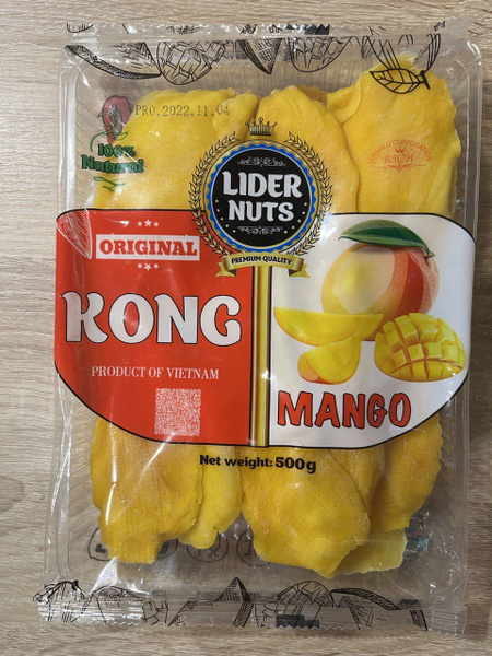 Манго сушеный, Kong, 500 гр. - купить с доставкой по выгодным ценам в ...