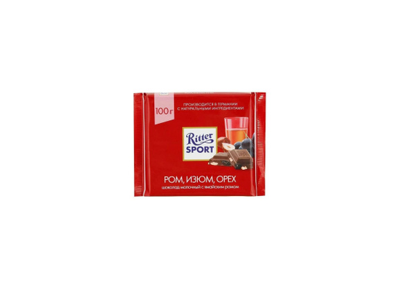 Ritter Sport Шоколад "Ром, Изюм, Орех", 100 гр купить на OZON по низкой ...