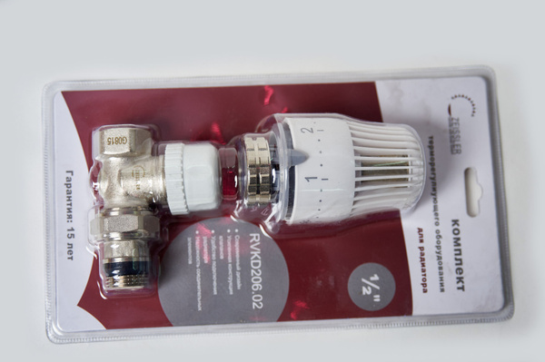 Комплект термостатический 1/2" прямой для радиатора Zeissler RVKD206.02 ...