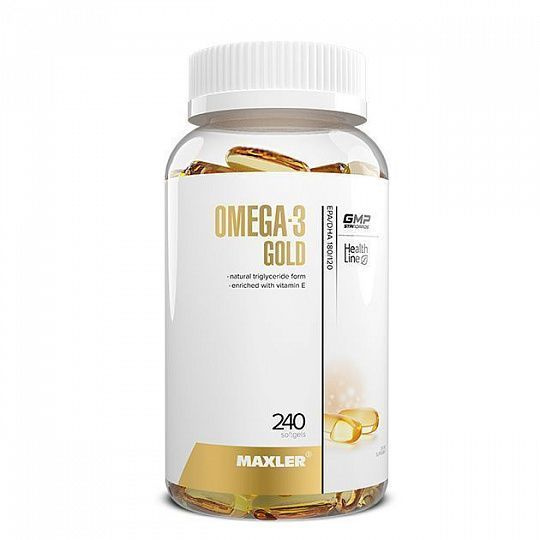 Спортивное питание, Омега 3 жирные кисло..., Maxler Omega-3 Gold ...