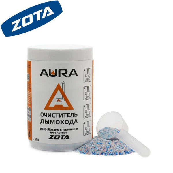 Очиститель дымоходов и печных труб от сажи для котлов ZOTA AURA 1000 г ...