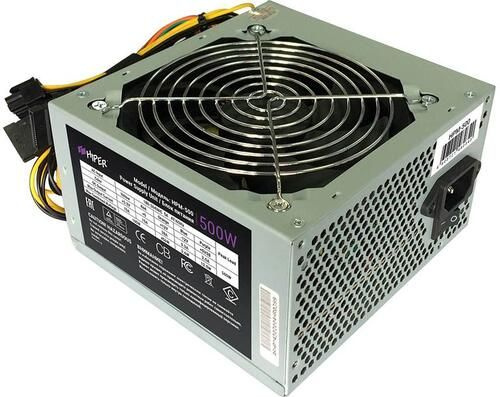HIPER Блок питания компьютера Блок питания ATX 500W HPM-500 (24+4+4pin ...