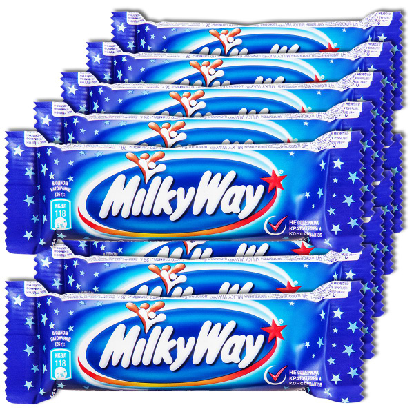 Шоколадный батончик MilkyWay (Милки вей), 26 г, 10 шт. - купить с ...