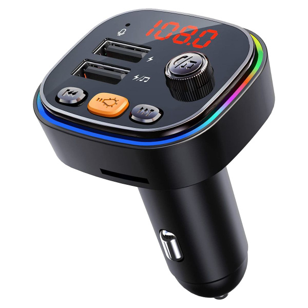 Автомобильный Bluetooth FM-передатчик Беспроводной радиоадаптер с ...