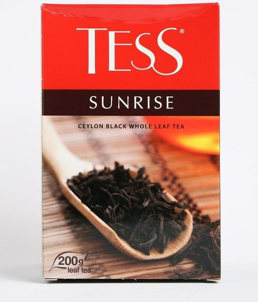 Tess Чай черный Sunrise, крупнолистовой, 200 г - купить с доставкой по ...
