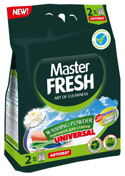 Порошок для стирки Master FRESH БЕСФОСФАТНЫЙ биоразлагаемый UNIVERSAL ...