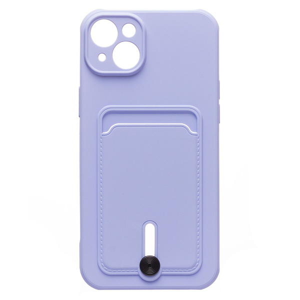 Защитный чехол с кармашком под карту для Apple iPhone 14 Plus / карман ...
