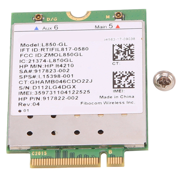 Модуль карты L850-LT4210 FDD-LTE TDD-LTE 4G, 917823-001 для ноутбука ...