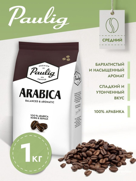 Кофе в зернах Paulig Arabica, арабика, 1 кг - купить с доставкой по ...