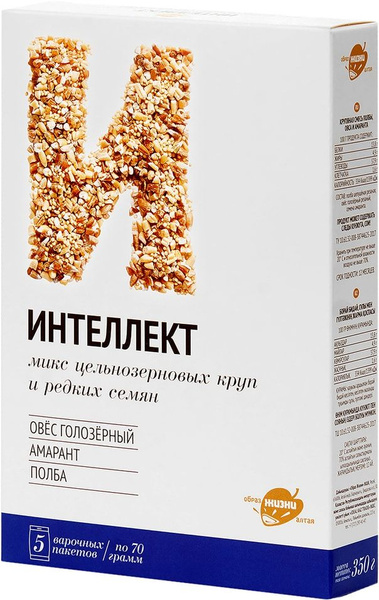 Смесь круп Образ жизни Алтая Интеллект 350г - купить с доставкой по ...