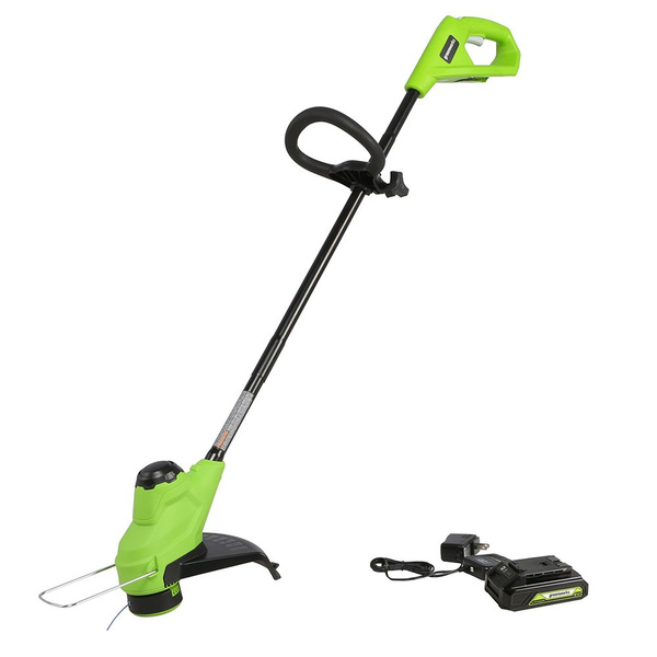 Триммер аккумуляторный Greenworks 24V G24LT25K2 (2107207SA) 1 АКБ и ЗУ ...