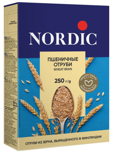 Nordic пшеничные отруби, 250г - купить с доставкой по выгодным ценам в ...