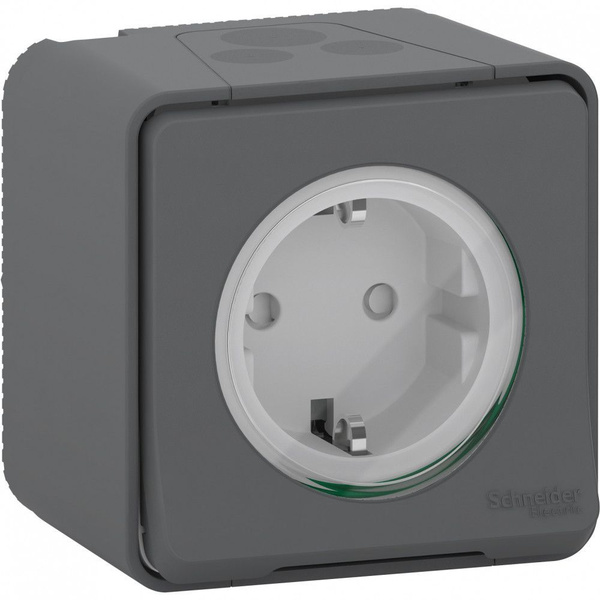 Розетка ip55 открытой установки schneider