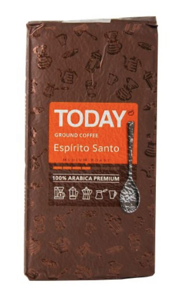 Кофе Today Espirito Santo натуральный молотый 250 г - купить с ...