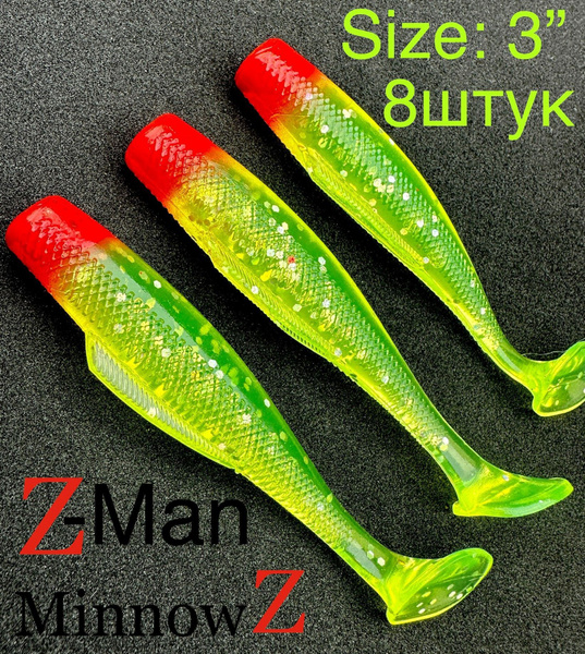 Мягкая силиконовая приманка Z-Man MinnowZ США 3,0