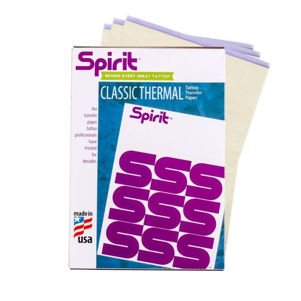 Трансферная бумага Spirit Classic Thermal для тату, машинная A4, для ...