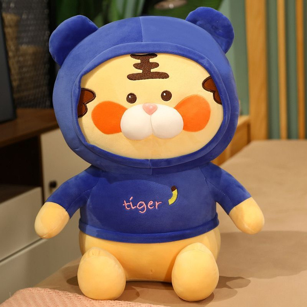 Большая мягкая игрушка подушка тигр - антистресс 45 см - купить с ...