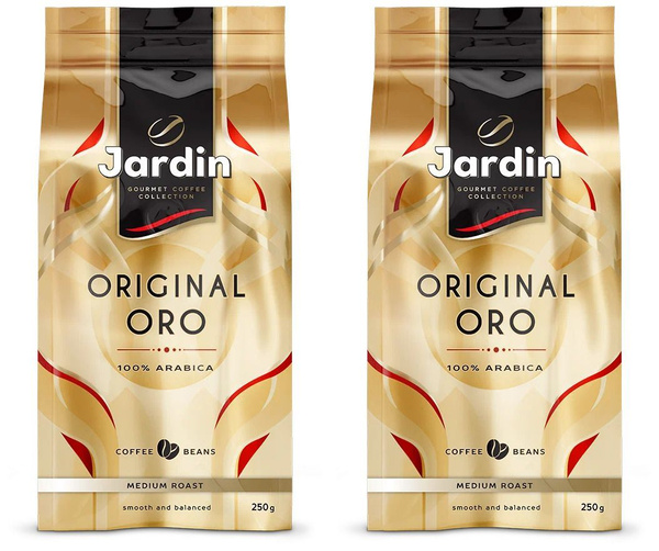 Характеристики Jardin Кофе Original Oro, в зернах, 250 г, 2 шт ...