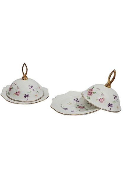 Икорница с крышкой / фарфор, 16см / Lenardi, Флоренс - купить с ...