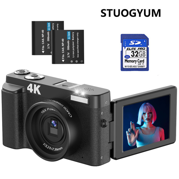 Компактный фотоаппарат Камера с разрешением 4K и разрешением 48 ...