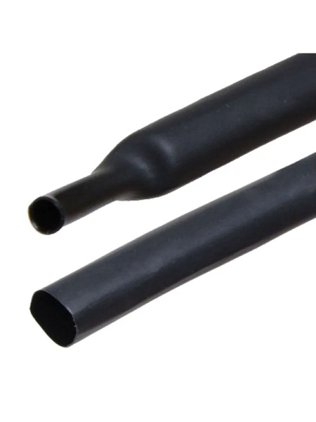 Термоусадочная черная трубка 2.4/0.8 мм - 1 м (термоусадка / кембрики ...