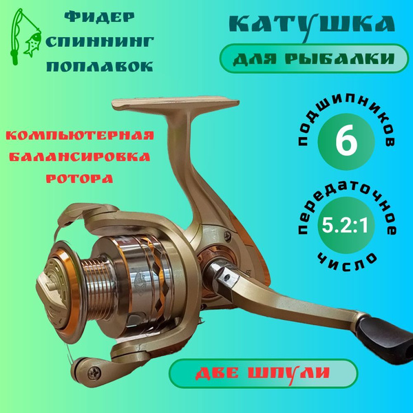 Катушка Skyfish Мега блю_1, Безынерционная, 3000, Передний фрикцион ...