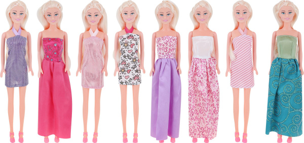 Детская кукла BIGGA Модница в платье, 29 см / Игрушка для девочки ...