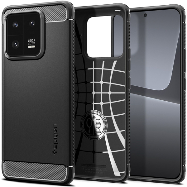 Чехол для Xiaomi 13 Pro Spigen (ACS05325) Rugged Armor Black Спиген ...